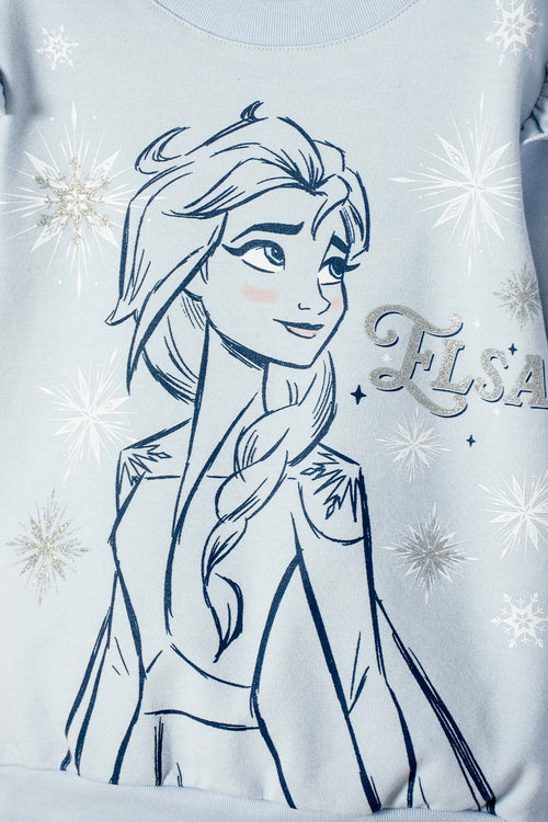BUZO DE FROZEN CERRADO AZUL PARA NIÑA 2T A 6T