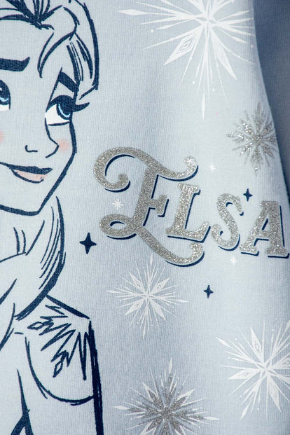 BUZO DE FROZEN CERRADO AZUL PARA NIÑA 2T A 6T