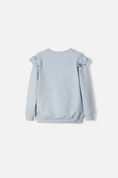 BUZO DE FROZEN CERRADO AZUL PARA NIÑA 2T A 6T