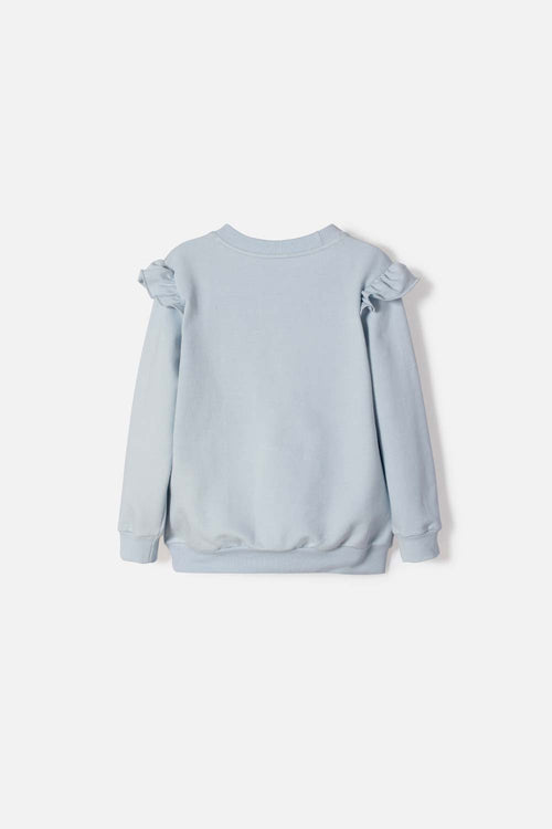 BUZO DE FROZEN CERRADO AZUL PARA NIÑA 2T A 6T