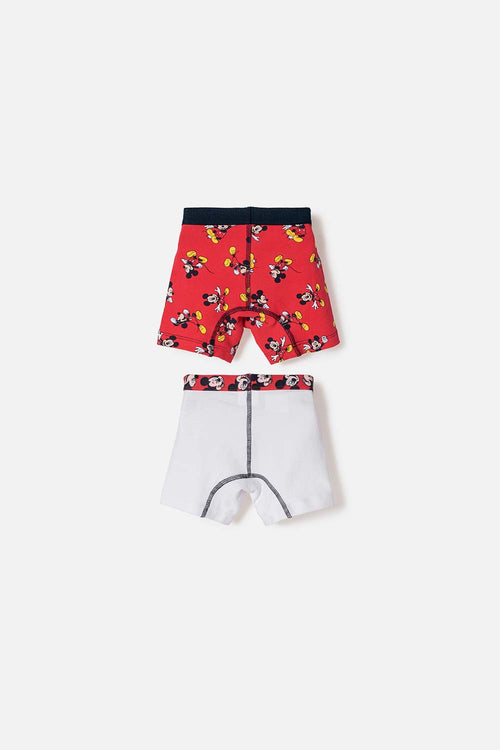PACK X2 BOXER DE MICKEY MOUSE MULTICOLOR PARA NIÑO 2T A 6T