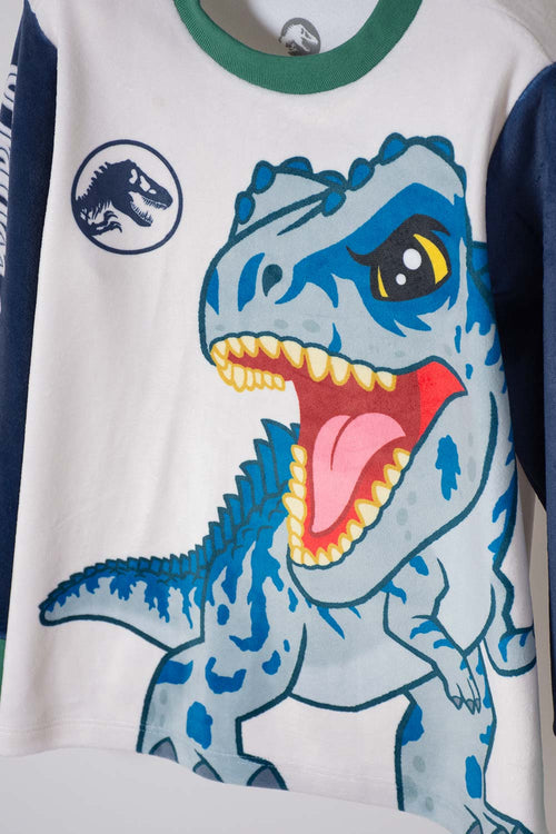 PIJAMA DE JURASSIC WORLD PANTALÓN LARGO MULTICOLOR PARA NIÑO 2T A 6T