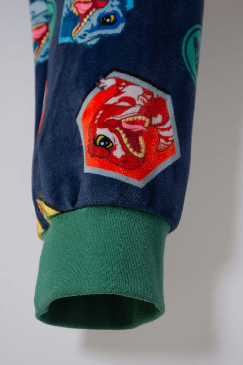 PIJAMA DE JURASSIC WORLD PANTALÓN LARGO MULTICOLOR PARA NIÑO 2T A 6T