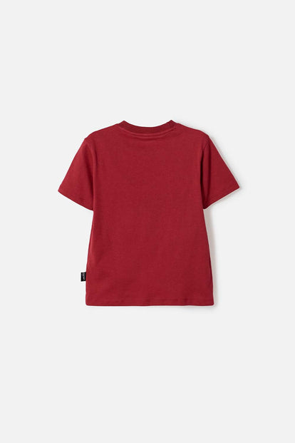CAMISETA DE HARRY POTTER MANGA CORTA ROJO PARA NIÑO 2T A 6T