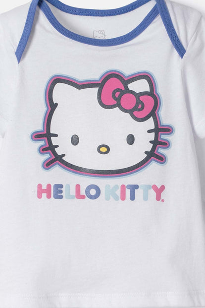 PIJAMA DE HELLO KITTY PANTALÓN LARGO MULTICOLOR PARA BEBÉ NIÑA