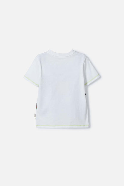 CAMISETA DE TOY STORY MANGA CORTA BLANCO PARA NIÑO 3T A 6T