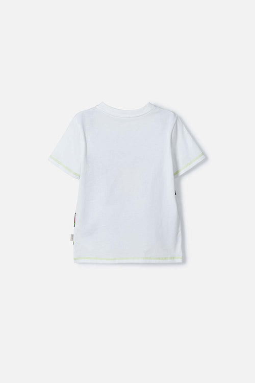 CAMISETA DE TOY STORY MANGA CORTA BLANCO PARA NIÑO 3T A 6T