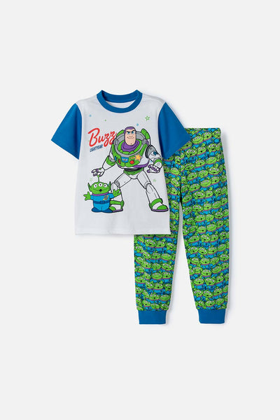 PIJAMA DE TOY STORY PANTALÓN LARGO MULTICOLOR PARA NIÑO 3T A 6T
