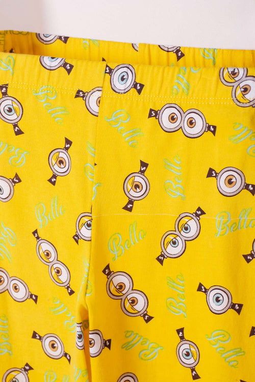 PIJAMA DE MINIONS PANTALÓN LARGO MULTICOLOR PARA NIÑO 2T A 6T