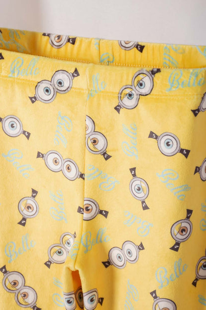 PIJAMA DE MINIONS PANTALÓN LARGO MULTICOLOR PARA NIÑO 2T A 6T