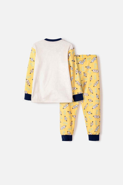 PIJAMA DE MINIONS PANTALÓN LARGO MULTICOLOR PARA NIÑO 2T A 6T
