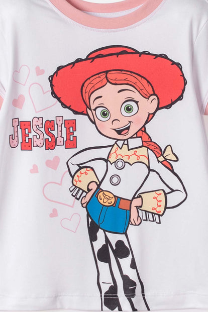 CAMISETA DE TOY STORY MANGA CORTA BLANCO PARA NIÑA 3T A 6T