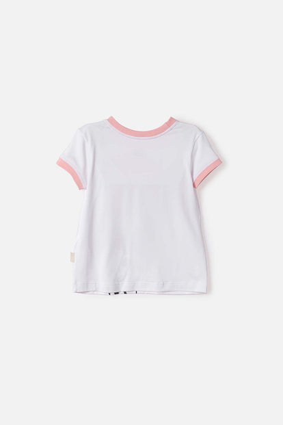 CAMISETA DE TOY STORY MANGA CORTA BLANCO PARA NIÑA 3T A 6T