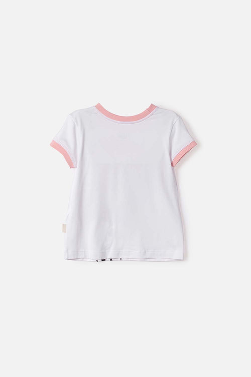 CAMISETA DE TOY STORY MANGA CORTA BLANCO PARA NIÑA 3T A 6T