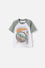 CAMISETA DE MANDALORIAN MANGA CORTA MULTICOLOR PARA NIÑO 2T A 6T