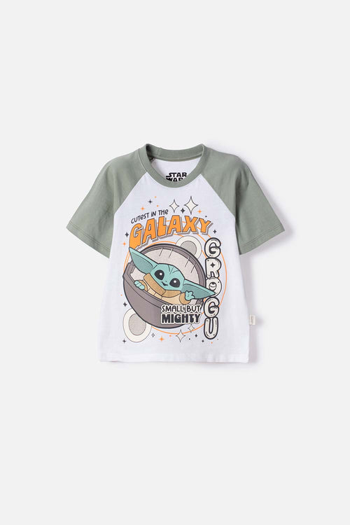 CAMISETA DE MANDALORIAN MANGA CORTA MULTICOLOR PARA NIÑO 2T A 6T