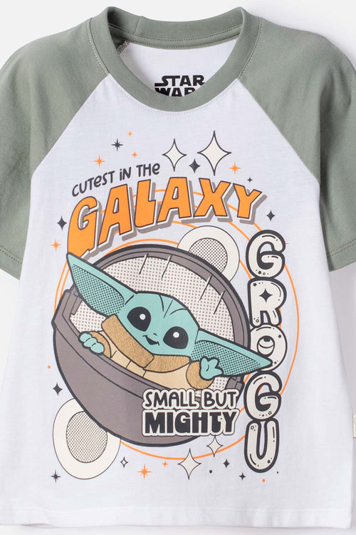 CAMISETA DE MANDALORIAN MANGA CORTA MULTICOLOR PARA NIÑO 2T A 6T