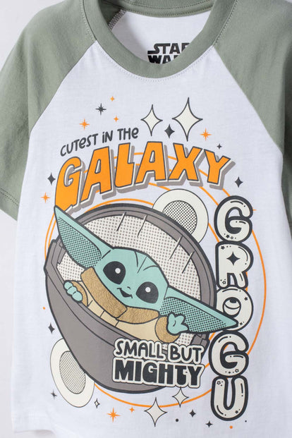 CAMISETA DE MANDALORIAN MANGA CORTA MULTICOLOR PARA NIÑO 2T A 6T