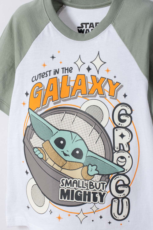 CAMISETA DE MANDALORIAN MANGA CORTA MULTICOLOR PARA NIÑO 2T A 6T