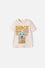CAMISETA DE MANDALORIAN MANGA CORTA ALMENDRA PARA NIÑO 2T A 6T