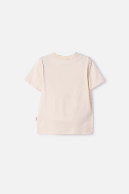 CAMISETA DE MANDALORIAN MANGA CORTA ALMENDRA PARA NIÑO 2T A 6T