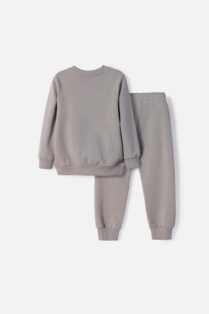 CONJUNTO DE MANDALORIAN PANTALÓN LARGO GRIS PARA NIÑO 2T A 6T