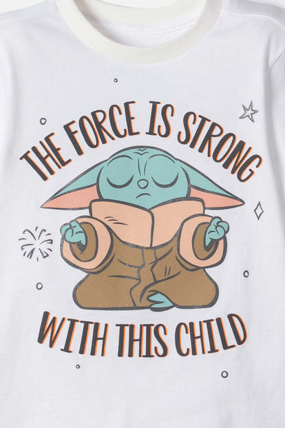 PIJAMA DE MANDALORIAN PANTALÓN LARGO MULTICOLOR PARA NIÑO 2T A 6T