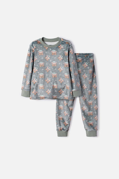 PIJAMA DE MANDALORIAN PANTALÓN LARGO MULTICOLOR PARA NIÑO 2T A 6T