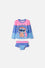 VESTIDO DE BAÑO DE STITCH Y CAPYBARA MULTICOLOR PARA NIÑA