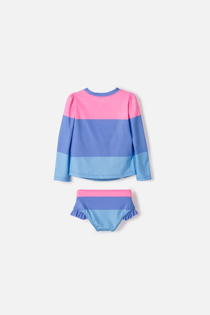VESTIDO DE BAÑO DE STITCH Y CAPYBARA MULTICOLOR PARA NIÑA