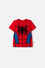 CAMISETA DE SPIDEY MANGA CORTA ROJO PARA NIÑO 2T A 6T