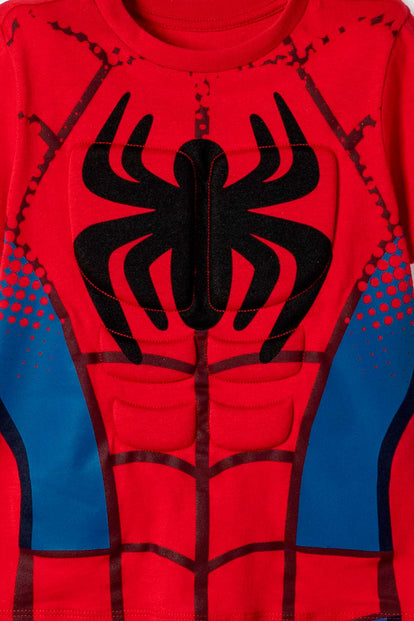 CAMISETA DE SPIDEY MANGA CORTA ROJO PARA NIÑO 2T A 6T
