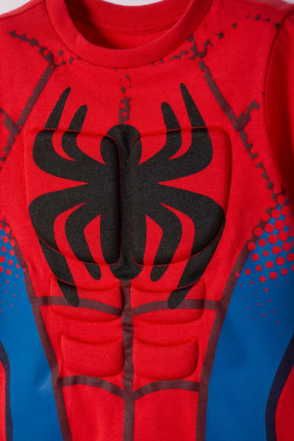 CAMISETA DE SPIDEY MANGA CORTA ROJO PARA NIÑO 2T A 6T