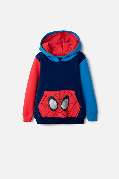 BUZO DE SPIDEY CON CAPUCHA MULTICOLOR PARA NIÑO 2T A 6T