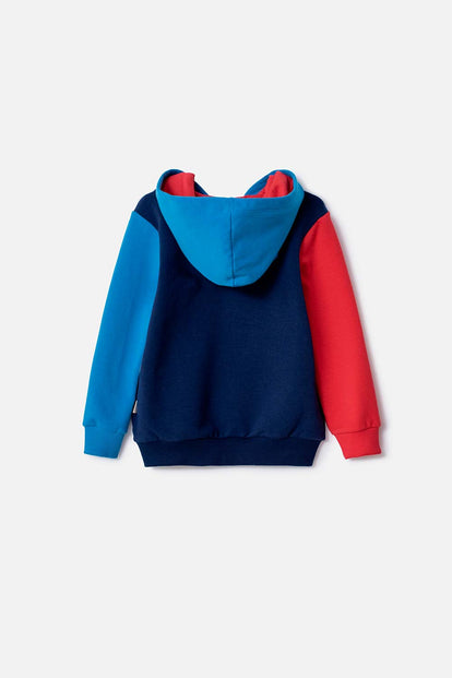 BUZO DE SPIDEY CON CAPUCHA MULTICOLOR PARA NIÑO 2T A 6T