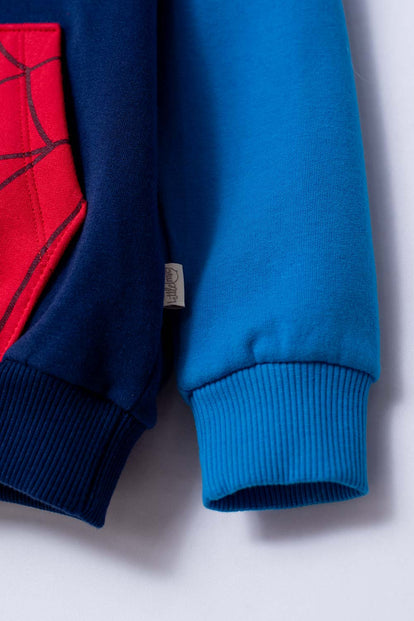 BUZO DE SPIDEY CON CAPUCHA MULTICOLOR PARA NIÑO 2T A 6T