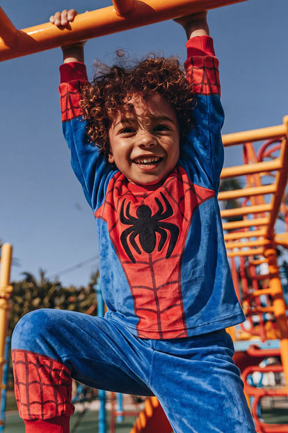 PIJAMA DE SPIDEY  MANGA LARGA MULTICOLOR PARA NIÑO 2T A 6T