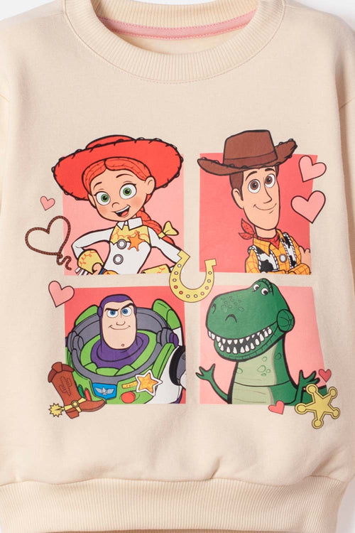 CONJUNTO DE TOY STORY CON BUZO MULTICOLOR PARA NIÑA 3T A 6T