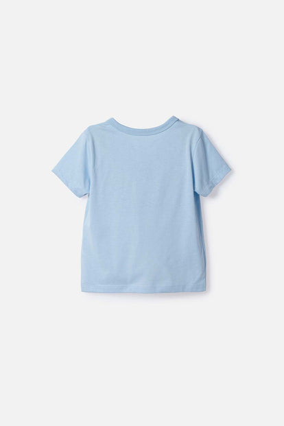 CAMISETA DE SPIDEY MANGA CORTA AZUL PARA NIÑO 2T A 6T