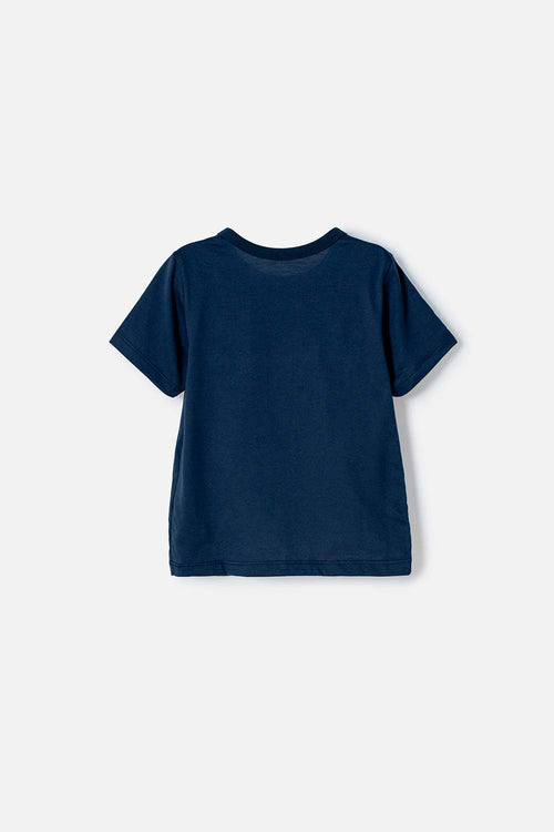 CAMISETA DE CARS MANGA CORTA AZUL PARA NIÑO