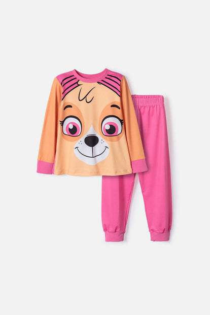 PIJAMA DE PAW PATROL PANTALÓN LARGO MULTICOLOR PARA NIÑA 2T A 6T