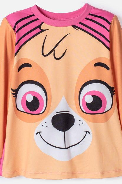 PIJAMA DE PAW PATROL PANTALÓN LARGO MULTICOLOR PARA NIÑA 2T A 6T