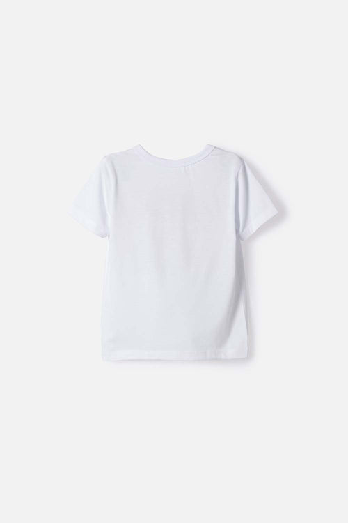 CAMISETA DE MICKEY MOUSE MANGA CORTA BLANCO PARA NIÑO 2T A 6T