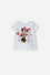 CAMISETA DE MINNIE MOUSE MANGA CORTA BLANCO PARA NIÑA 2T A 6T