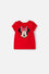 CAMISETA DE MINNIE MOUSE MANGA CORTA ROJO PARA NIÑA 2T A 6T