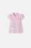 CAMISETA GATA MARIE TIPO POLO ROSADA PARA NIÑA 2T A 6T