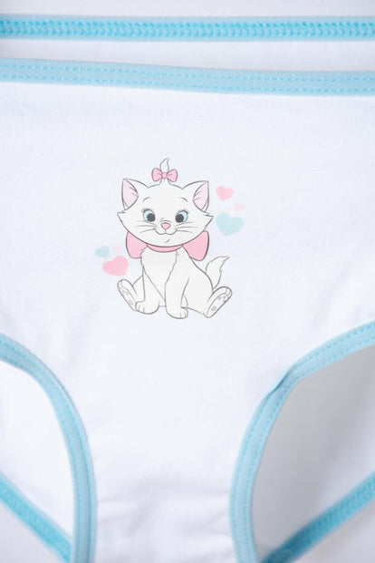 PACK X2 PANTIES GATA MARIE MULTICOLOR PARA NIÑA 2T A 6T
