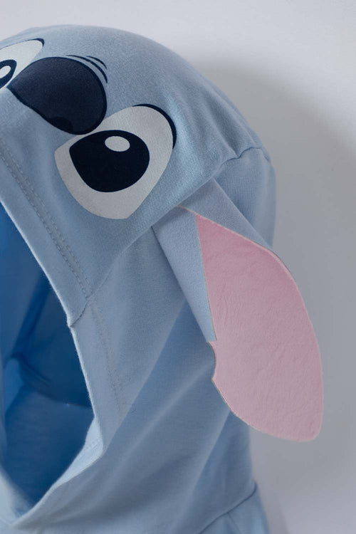 CONJUNTO DE STITCH PANTALÓN LARGO AZUL PARA NIÑA 2T A 6T