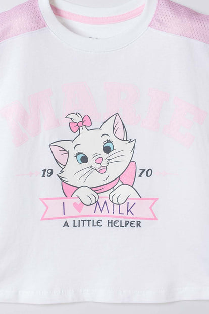 CONJUNTO GATA MARIE EN SHORT MULTICOLOR PARA NIÑA 2T A 6T