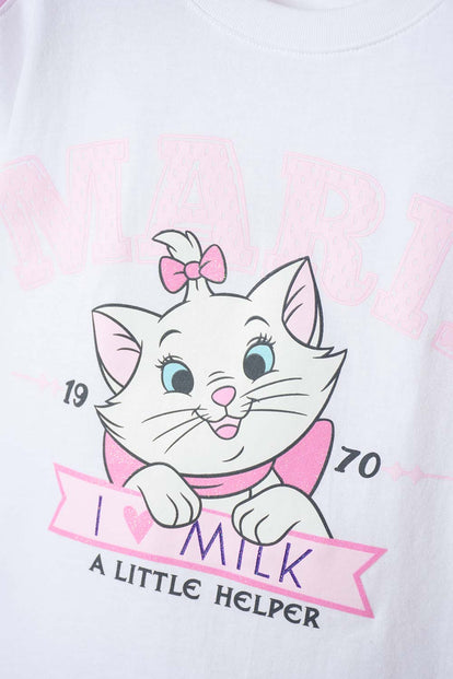 CONJUNTO GATA MARIE EN SHORT MULTICOLOR PARA NIÑA 2T A 6T